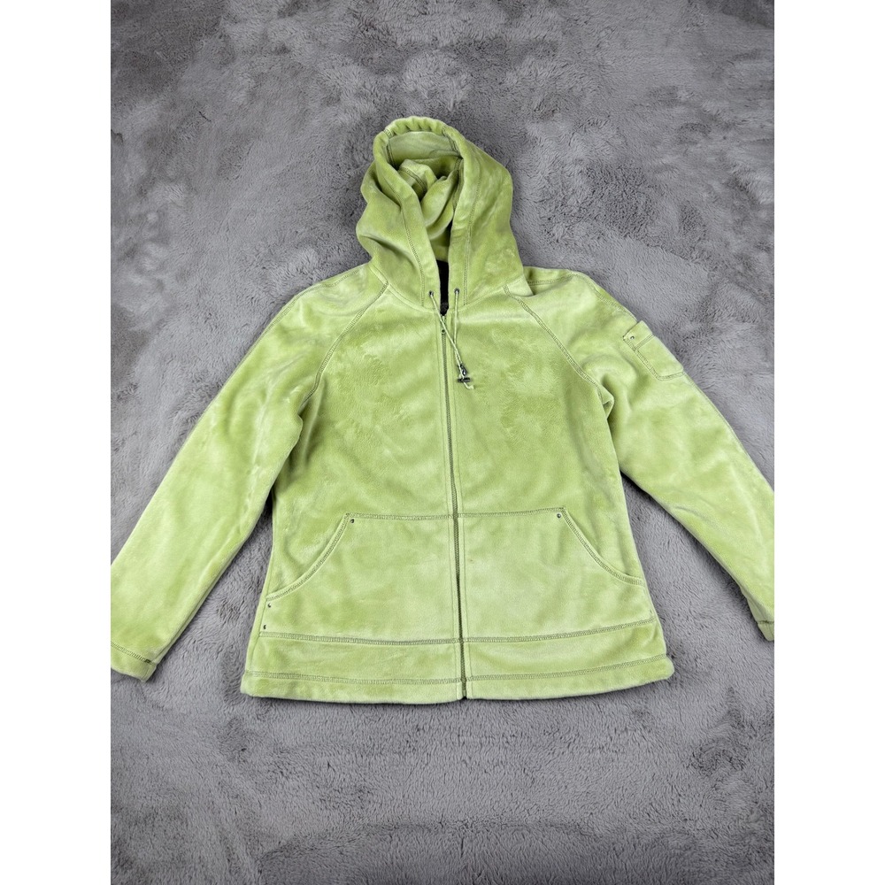 Kristen‎ Blake Velour Full Zip Hoodie Jacket Comfy Casual Green XL Outdoor Cozy